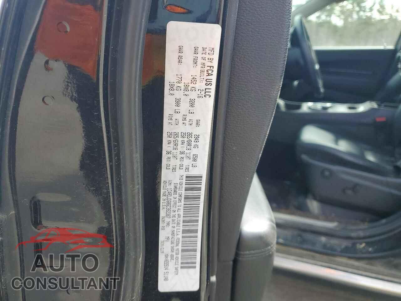 DODGE DURANGO 2016 - 1C4RDJDG8GC362367
