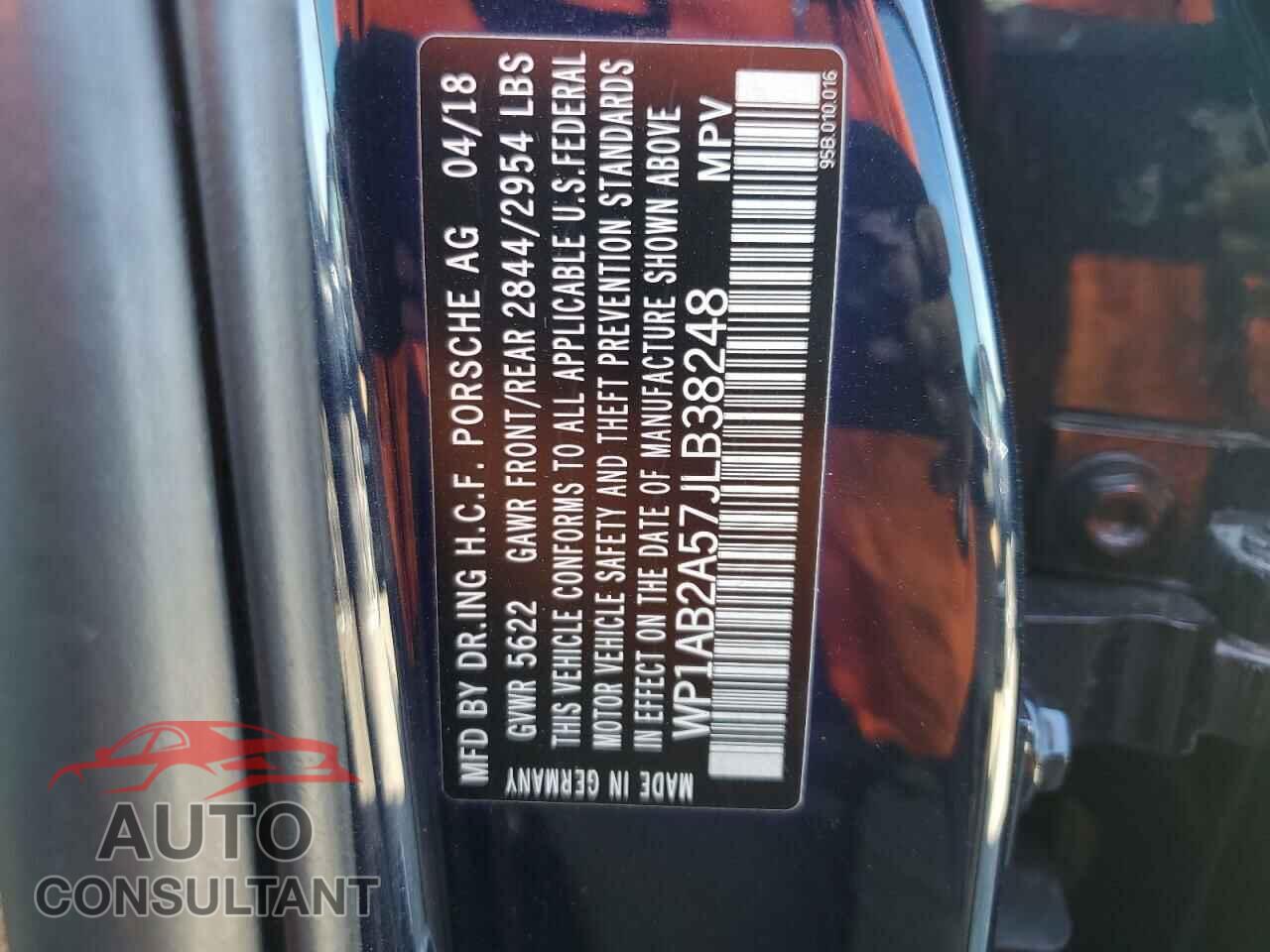 PORSCHE MACAN 2018 - WP1AB2A57JLB38248