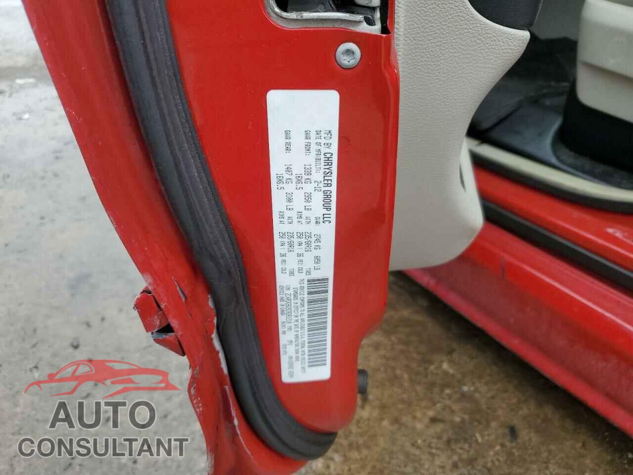 DODGE CARAVAN 2012 - 2C4RDGBG9CR281210