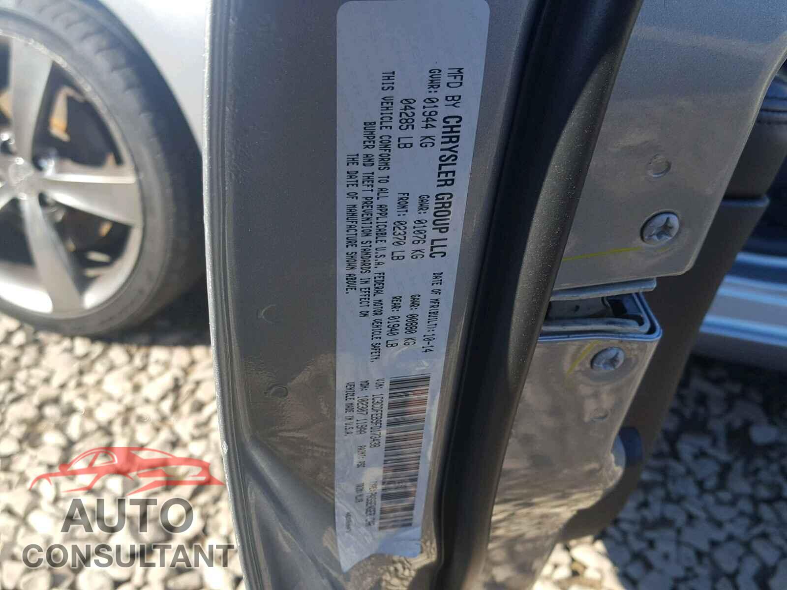 DODGE DART 2015 - 1C3CDFEB9FD173438