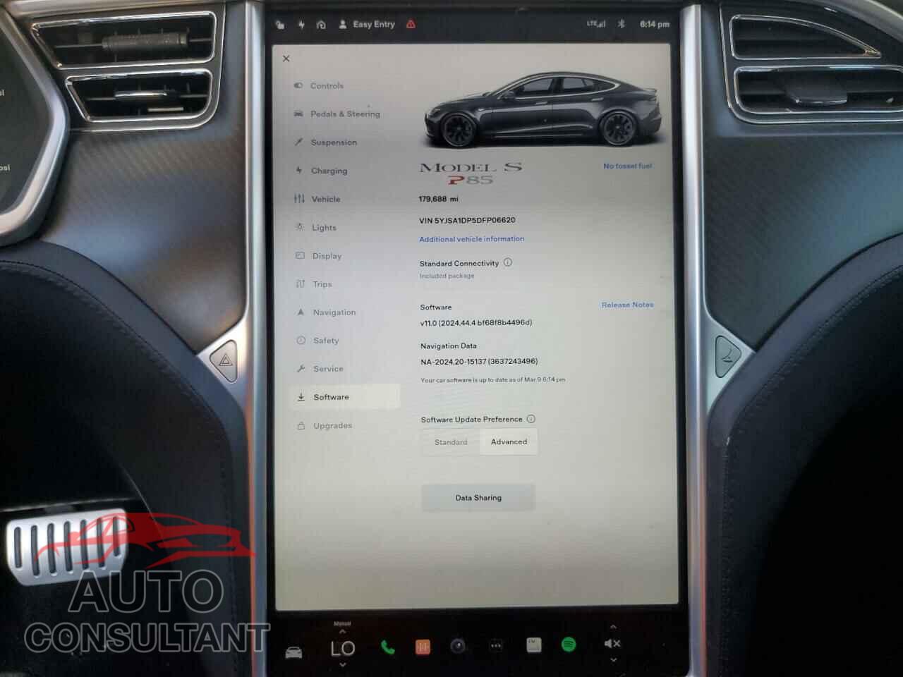 TESLA MODEL S 2013 - 5YJSA1DP5DFP06620