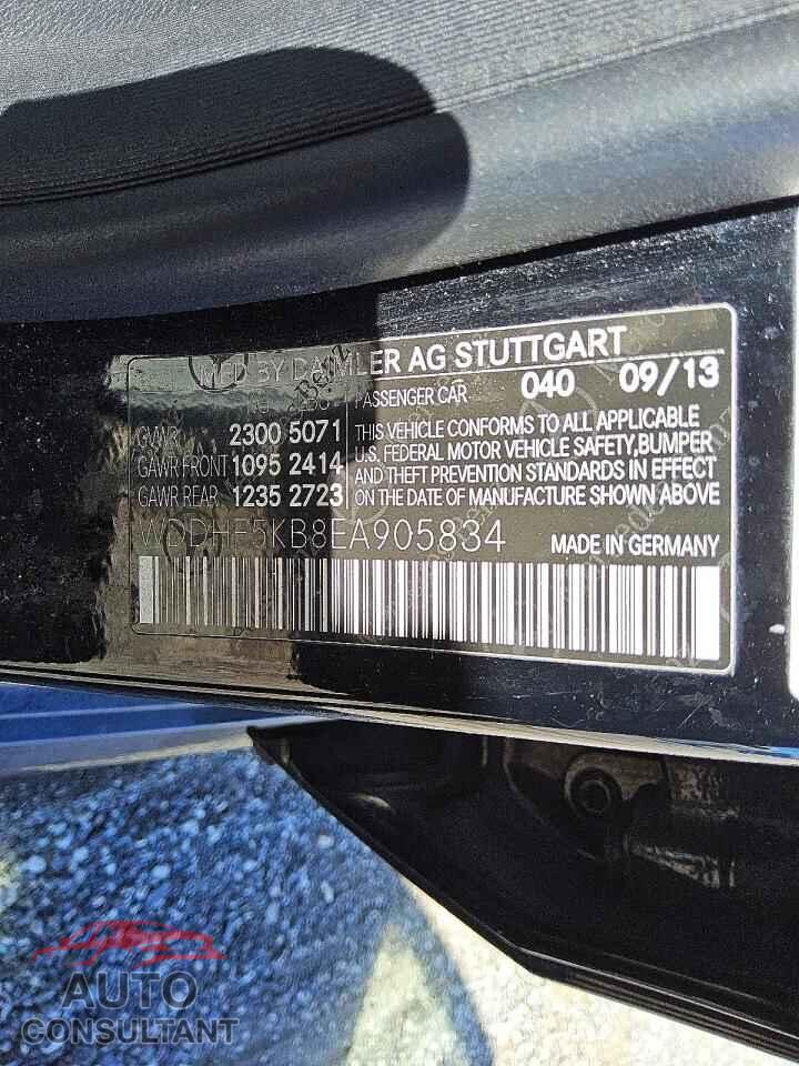 MERCEDES-BENZ E-CLASS 2014 - WDDHF5KB8EA905834