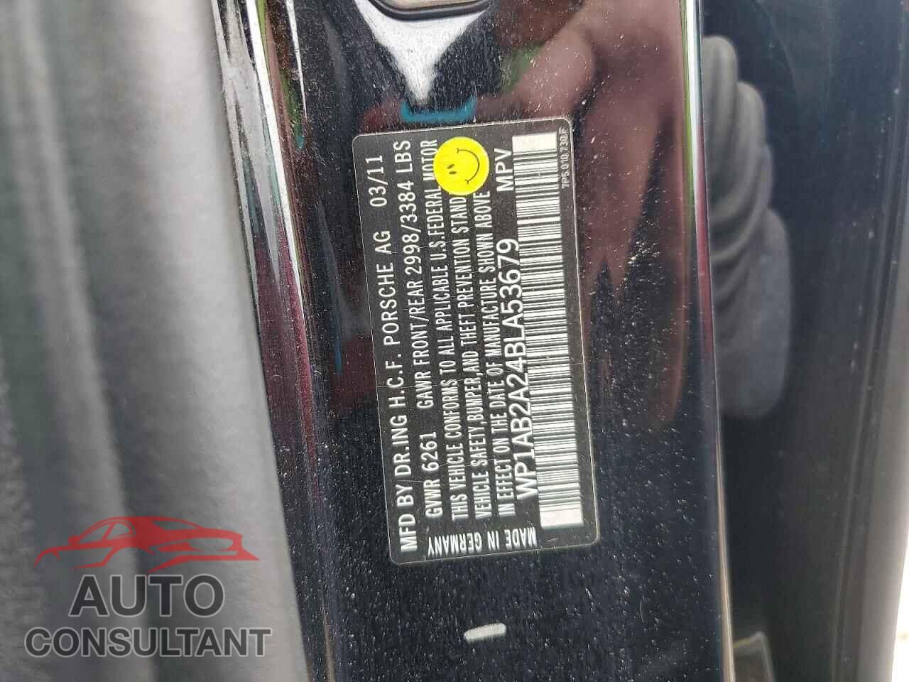 PORSCHE CAYENNE 2011 - WP1AB2A24BLA53679