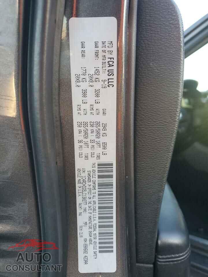DODGE DURANGO 2020 - 1C4RDHDG5LC130277