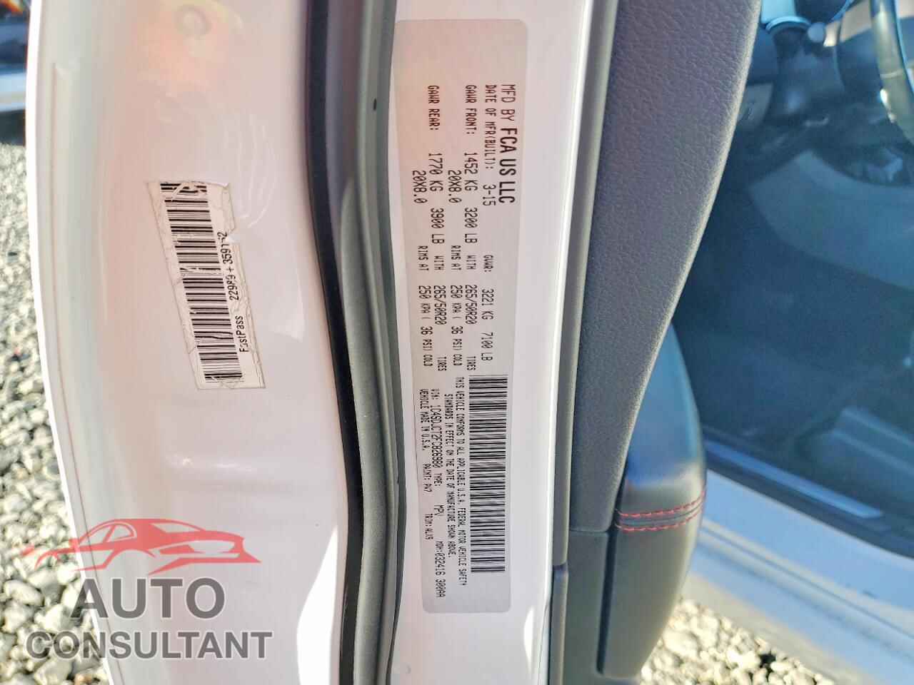 DODGE DURANGO 2015 - 1C4SDJCT2FC826980