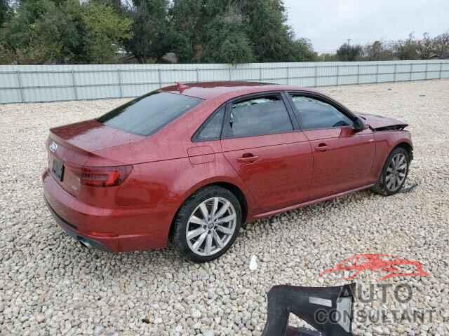 AUDI A4 2018 - WAUKMAF4XJA122239