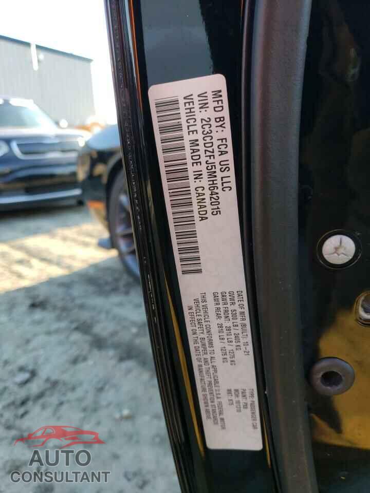 DODGE CHALLENGER 2021 - 2C3CDZFJ5MH642015