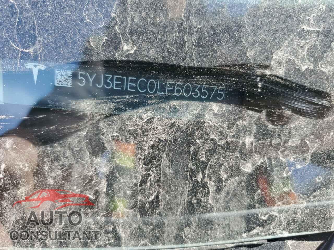 TESLA MODEL 3 2020 - 5YJ3E1EC0LF603575