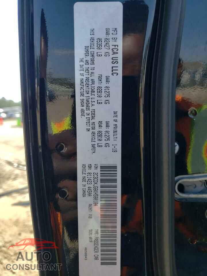 DODGE CHARGER 2019 - 2C3CDXJG6KH580184