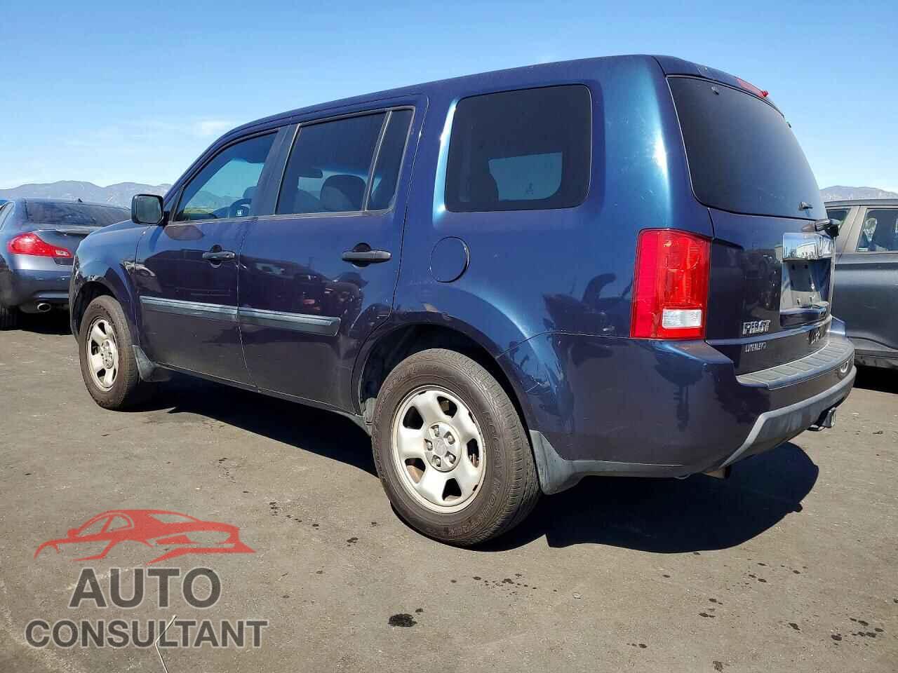HONDA PILOT 2011 - 5FNYF3H20BB025896