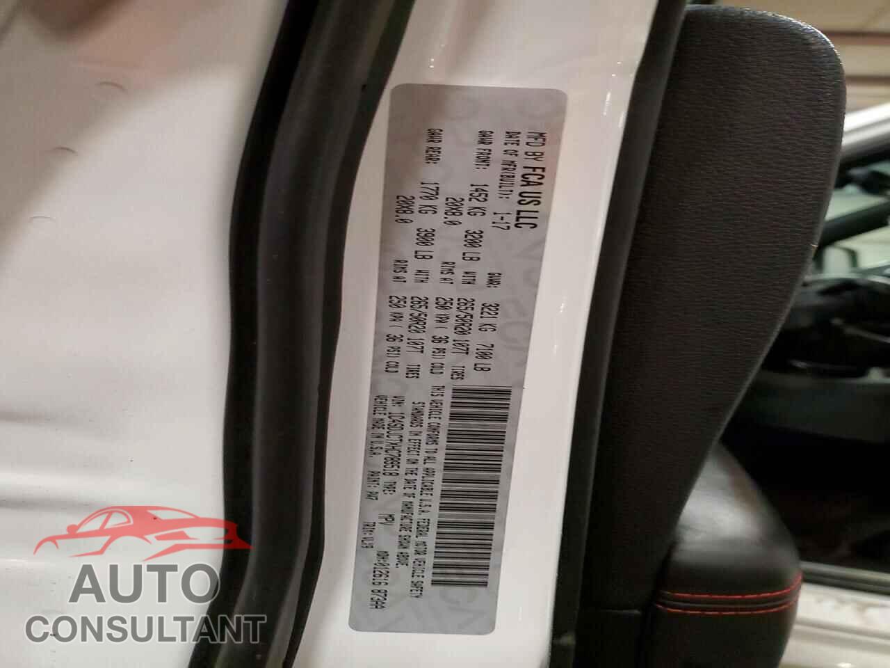 DODGE DURANGO 2017 - 1C4SDJCTXHC789518
