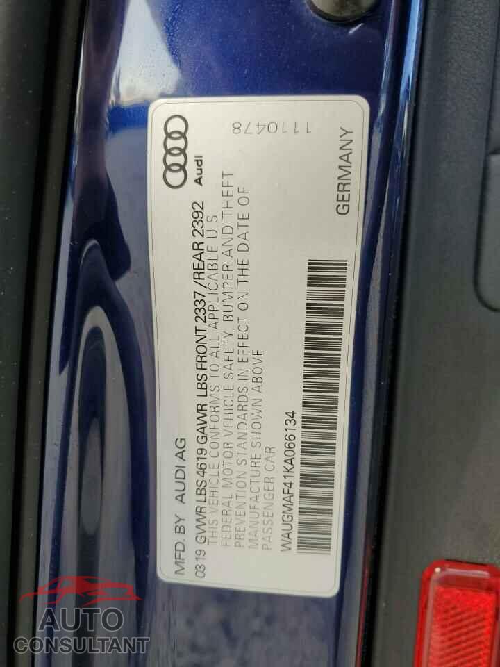 AUDI A4 2019 - WAUGMAF41KA066134