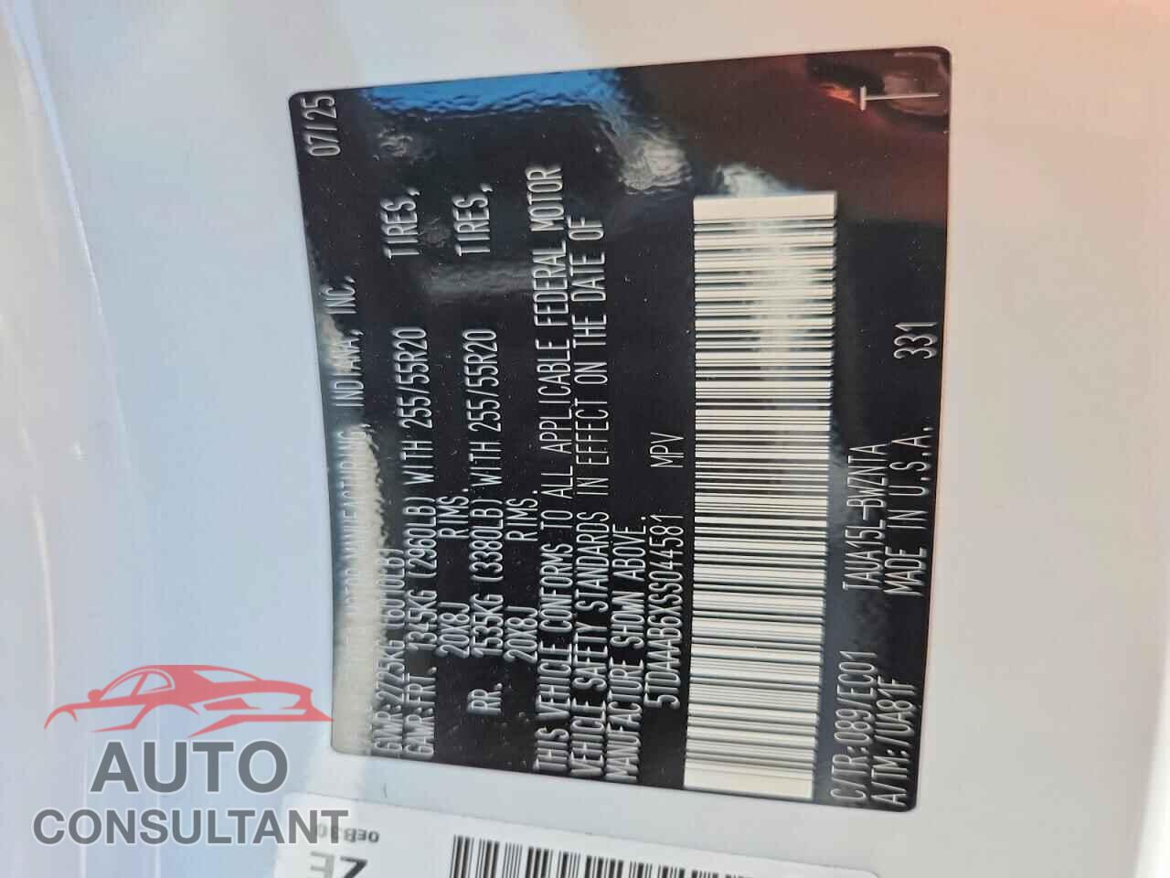 LEXUS UNKNOWN 2025 - 5TDAAAB6XSS044581