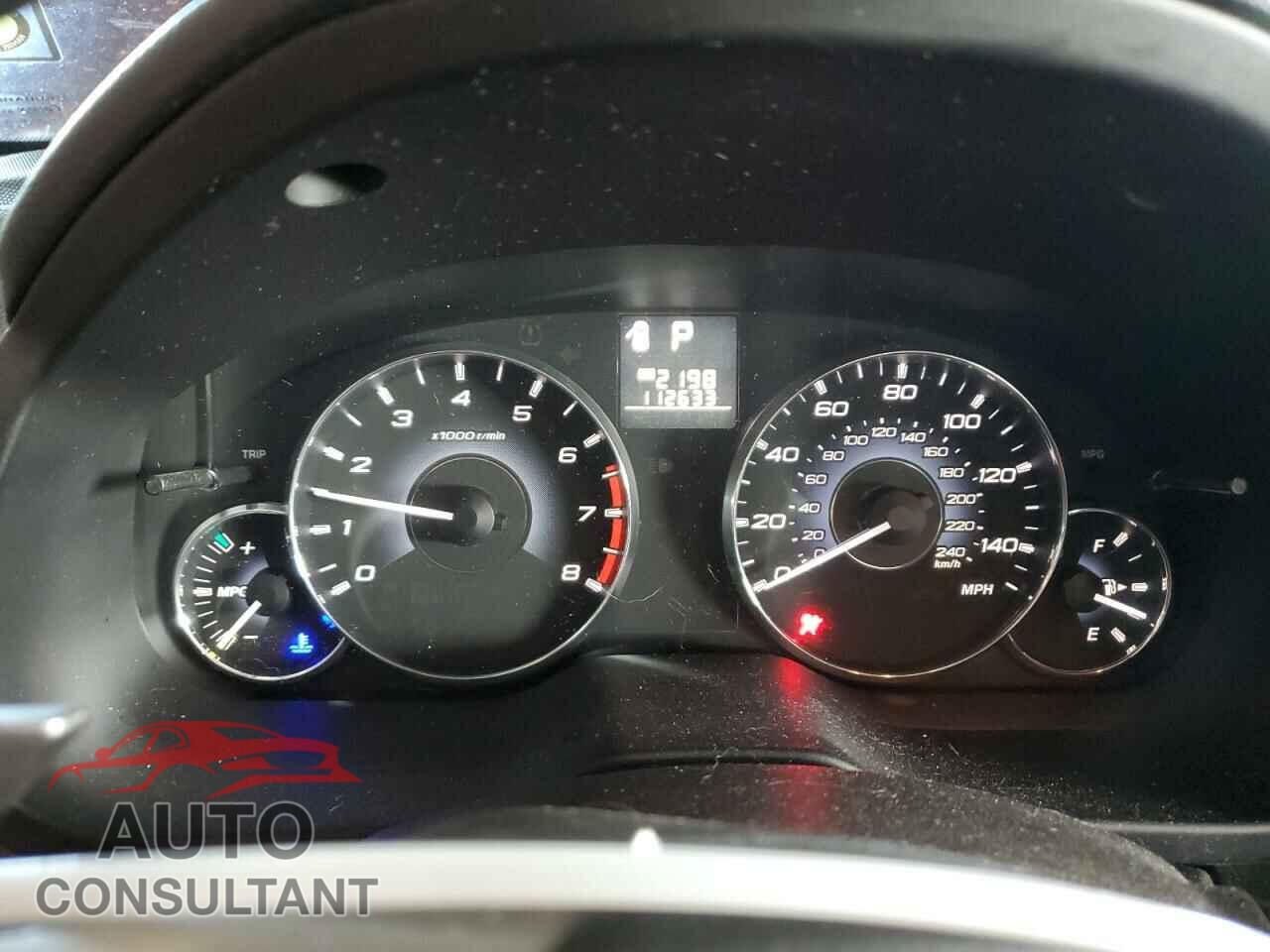 SUBARU OUTBACK 2012 - 4S4BRBGC6C3219022