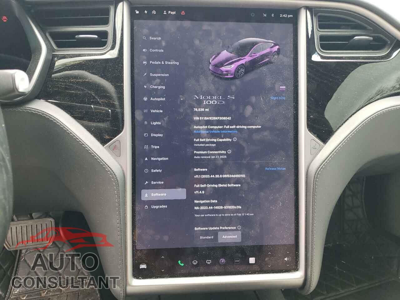 TESLA MODEL S 2019 - 5YJSA1E26KF308042