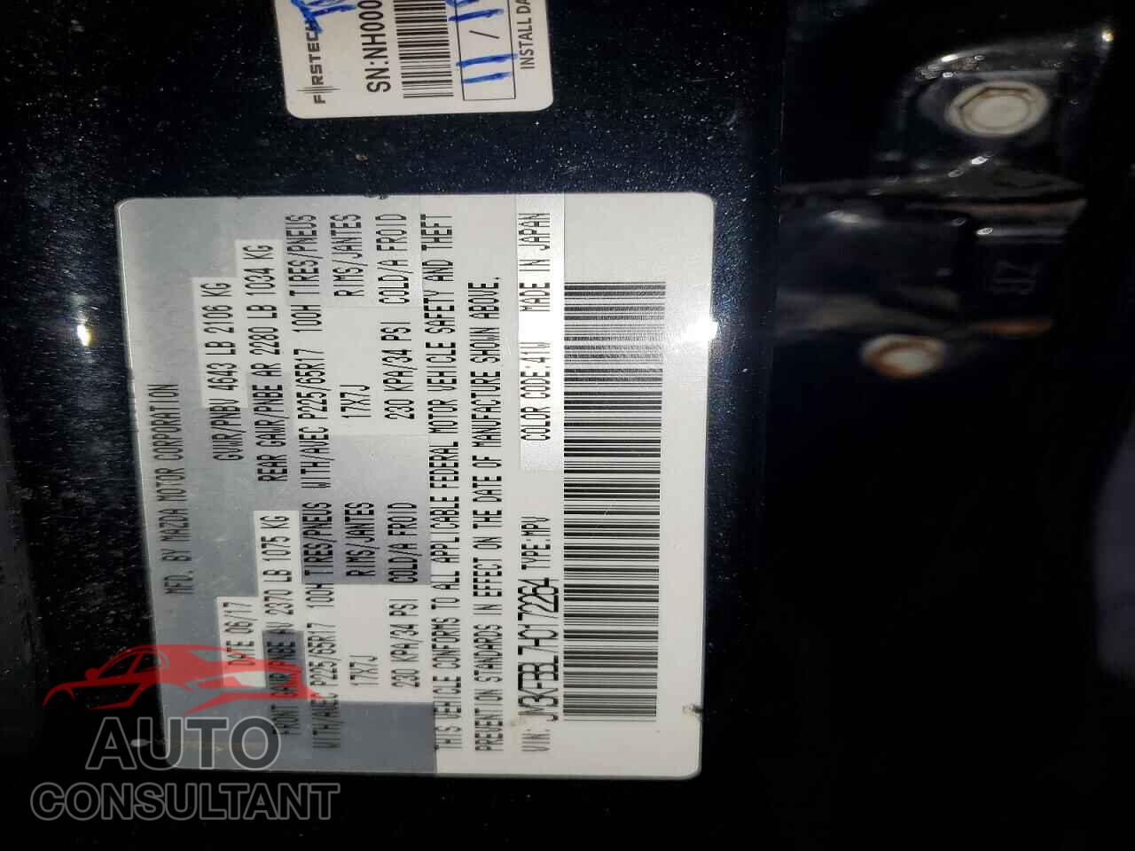 MAZDA CX-5 2017 - JM3KFBBL7H0172264