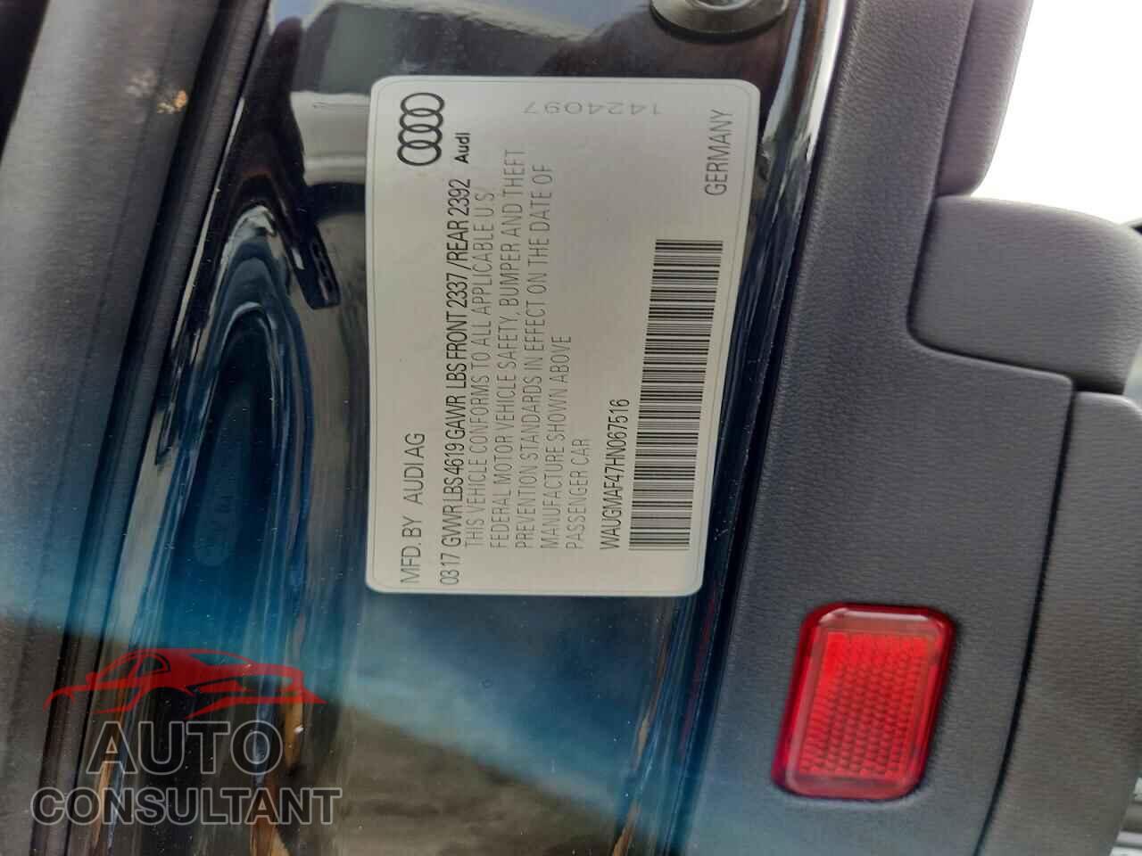 AUDI A4 2017 - WAUGMAF47HN067516