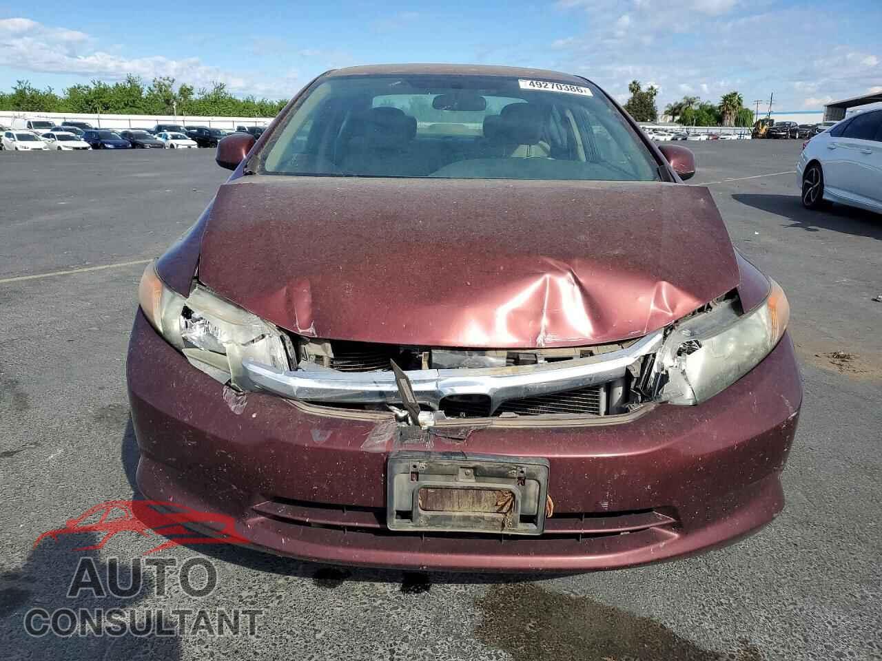 HONDA CIVIC 2012 - 19XFB2F54CE320615