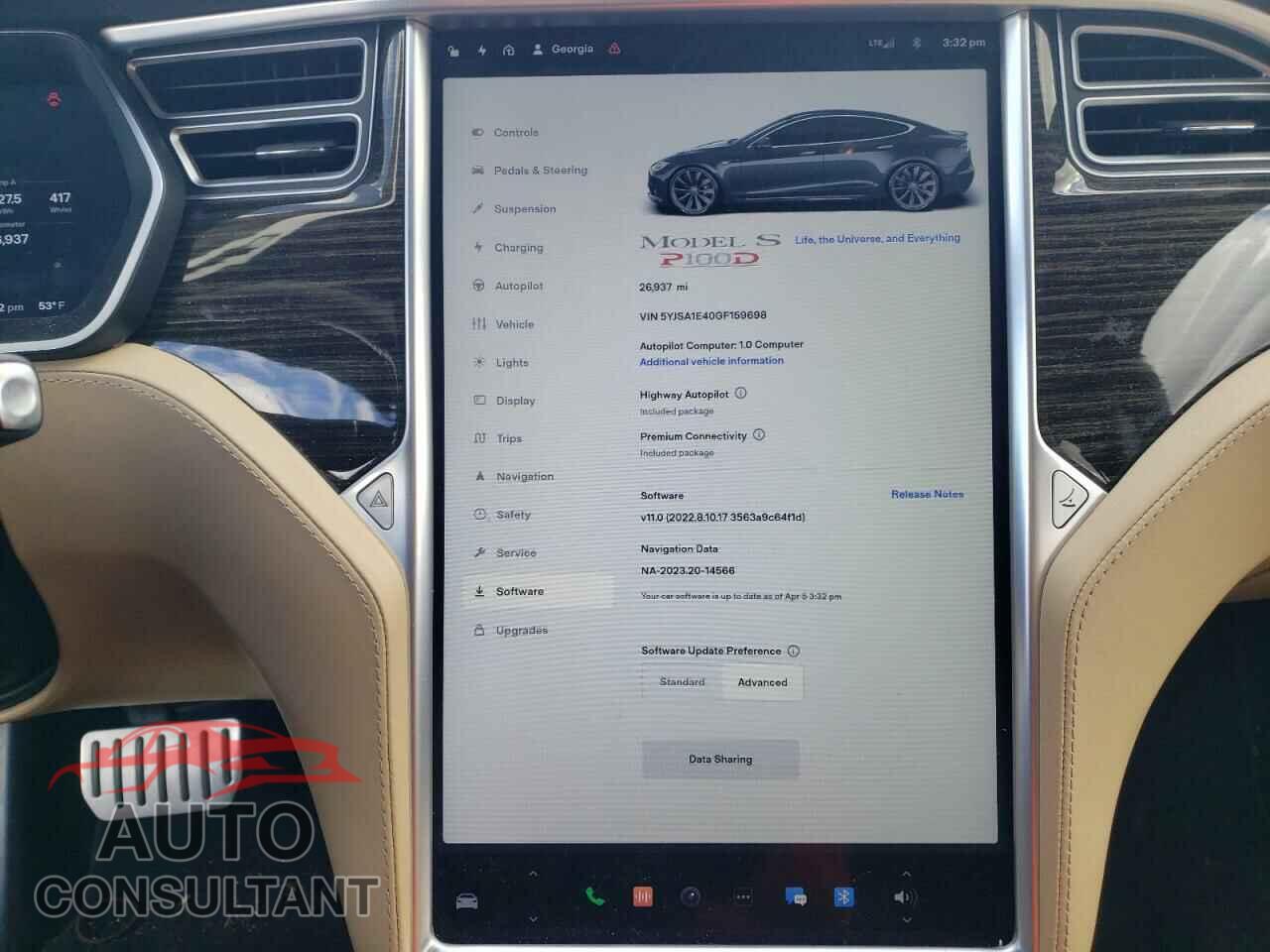 TESLA MODEL S 2016 - 5YJSA1E40GF159698