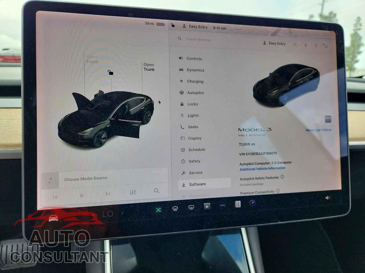TESLA MODEL 3 2018 - 5YJ3E1EA3JF166070