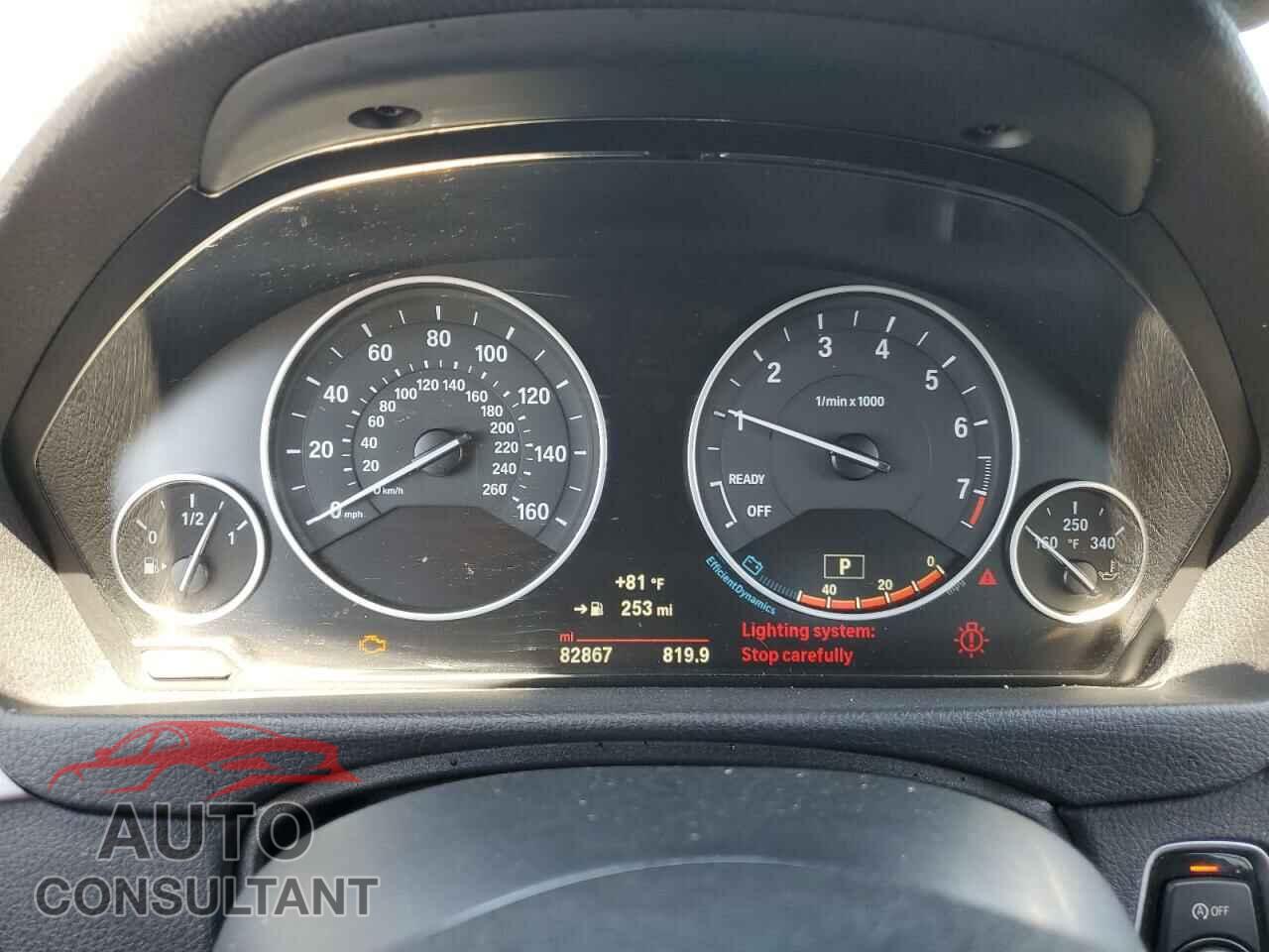 BMW 3 SERIES 2016 - WBA8E3C59GK502594