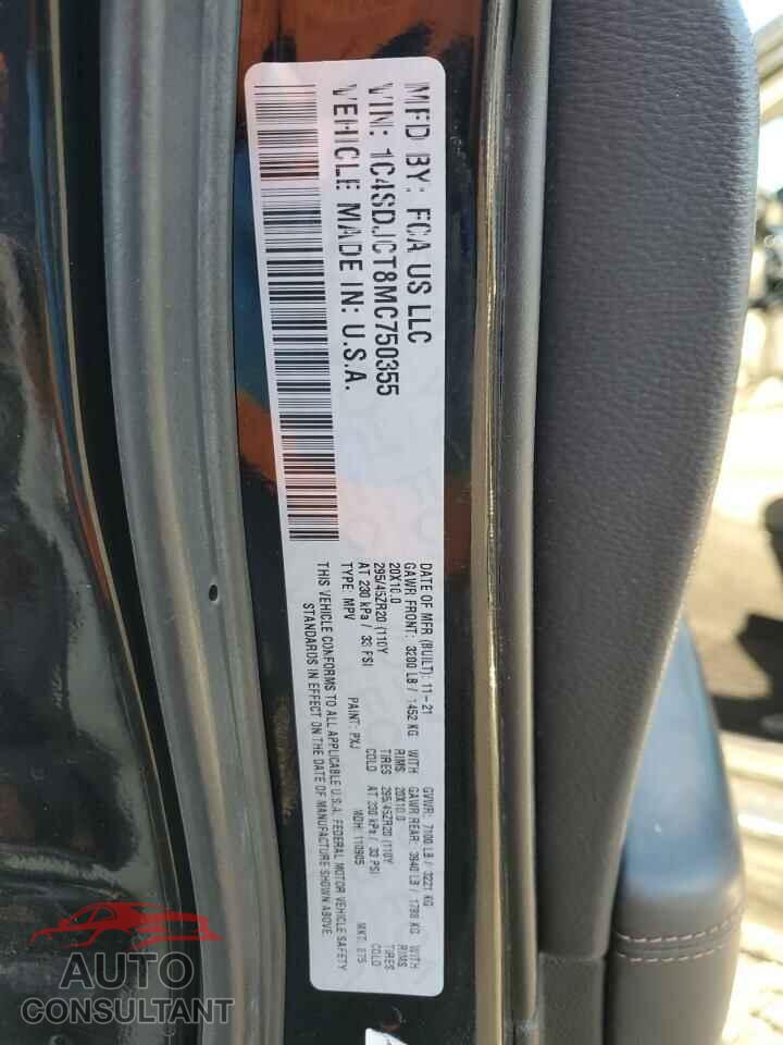 DODGE DURANGO 2021 - 1C4SDJCT8MC750355