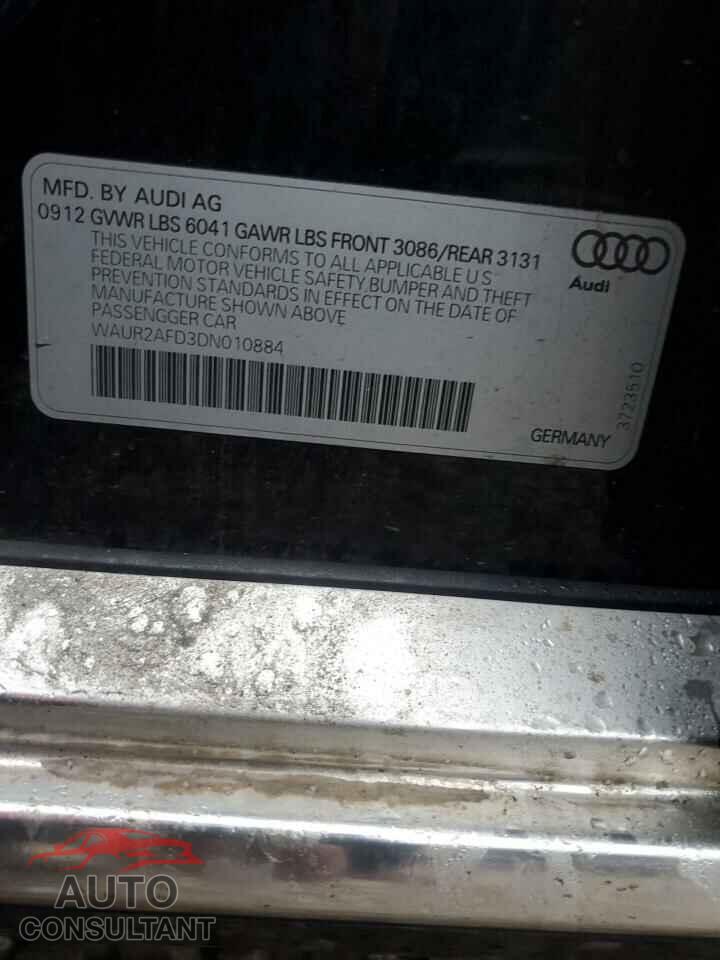 AUDI A8 2013 - WAUR2AFD3DN010884