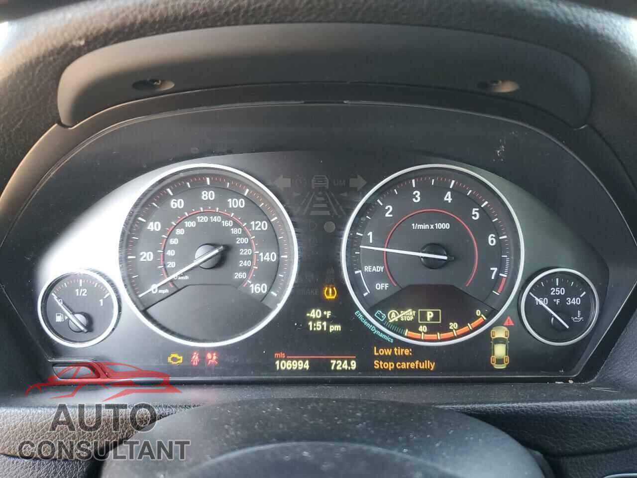 BMW 3 SERIES 2013 - WBA3C1C58DF442543