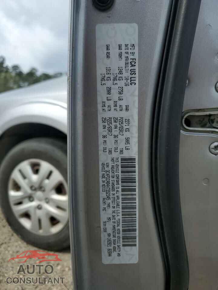 DODGE JOURNEY 2017 - 3C4PDCAB4HT552345