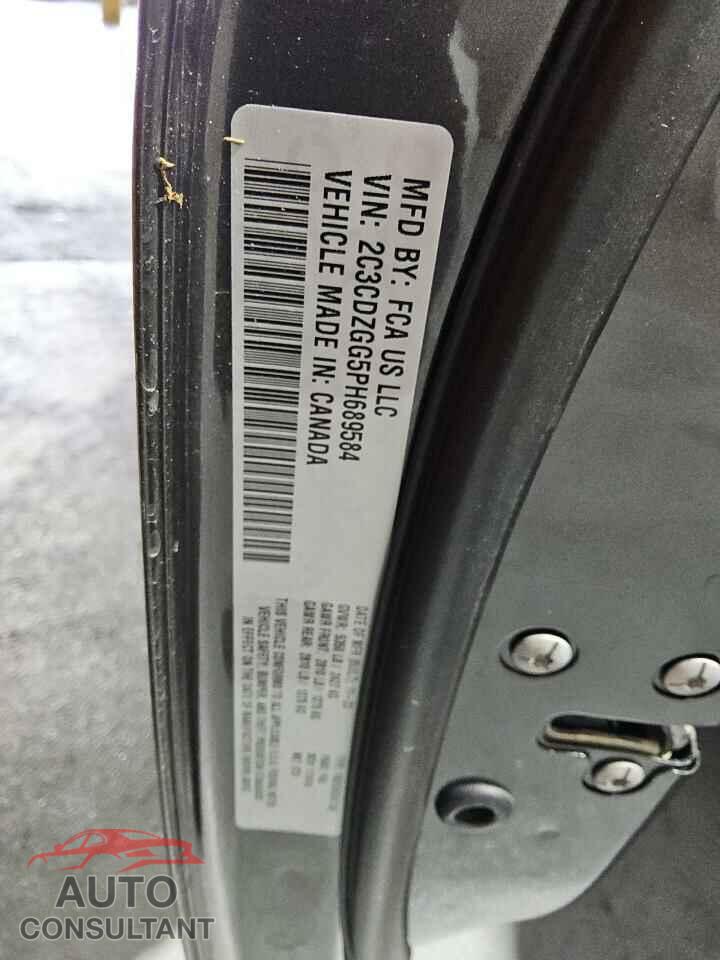 DODGE CHALLENGER 2023 - 2C3CDZGG5PH689584