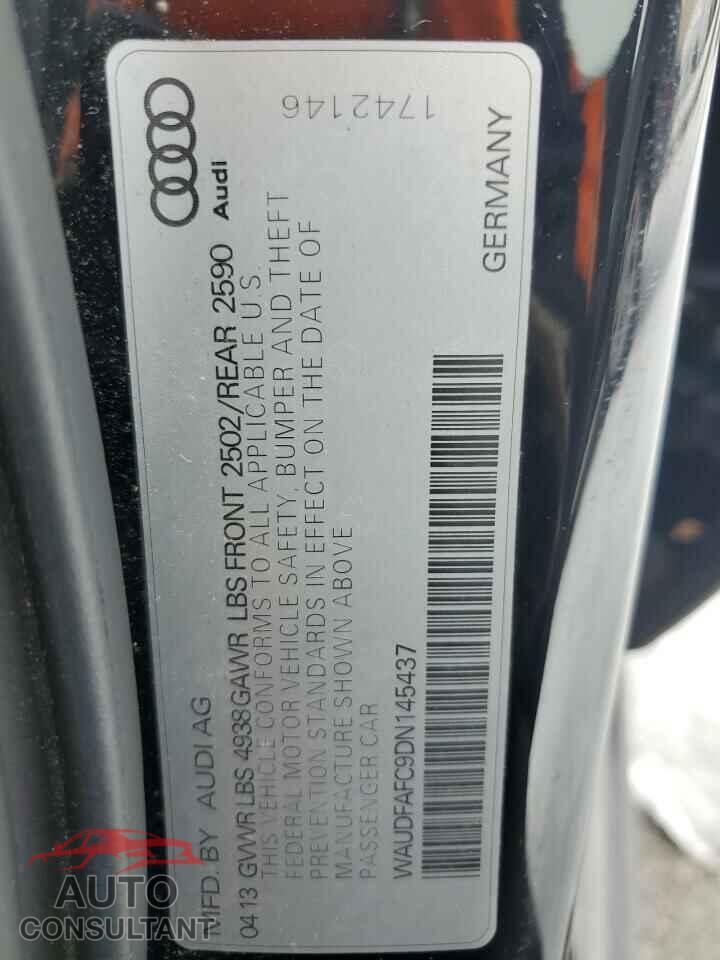 AUDI A6 2013 - WAUDFAFC9DN145437