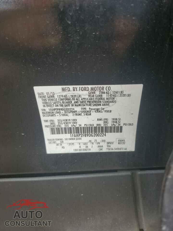 FORD TAURUS 2013 - 1FAHP2F89DG200224