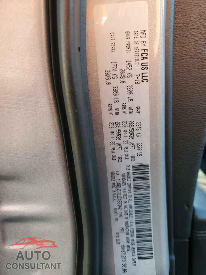 DODGE DURANGO 2018 - 1C4RDJDG6JC483342
