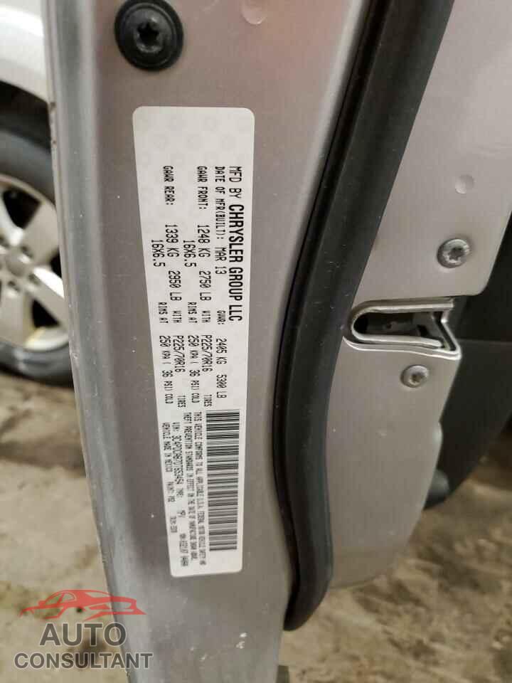 DODGE JOURNEY 2013 - 3C4PDCAB7DT653454