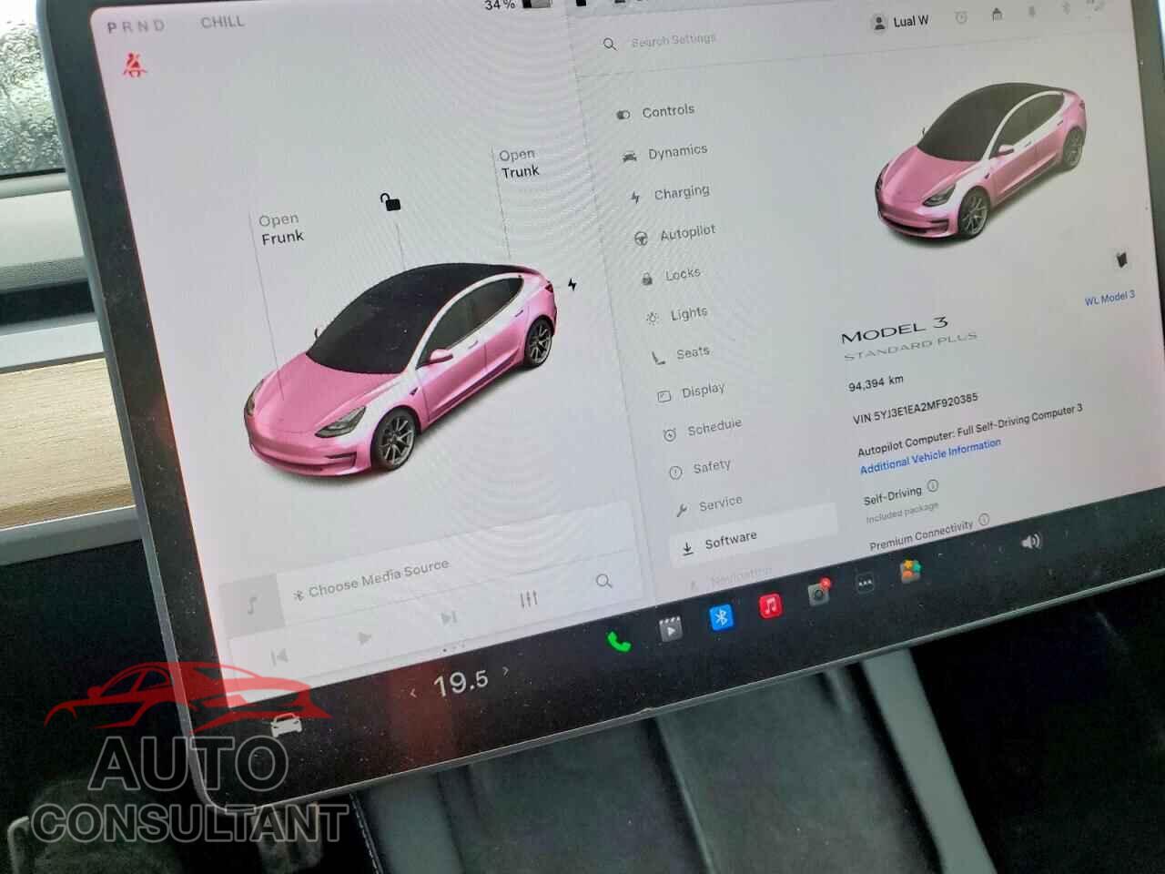 TESLA MODEL 3 2021 - 5YJ3E1EA2MF920385