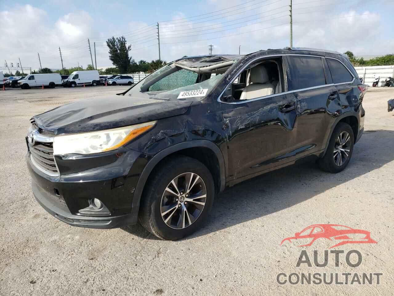 TOYOTA HIGHLANDER 2016 - 5TDKKRFH8GS501603