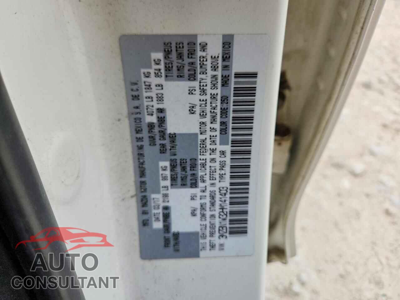MAZDA 3 2017 - 3MZBN1W32HM141403