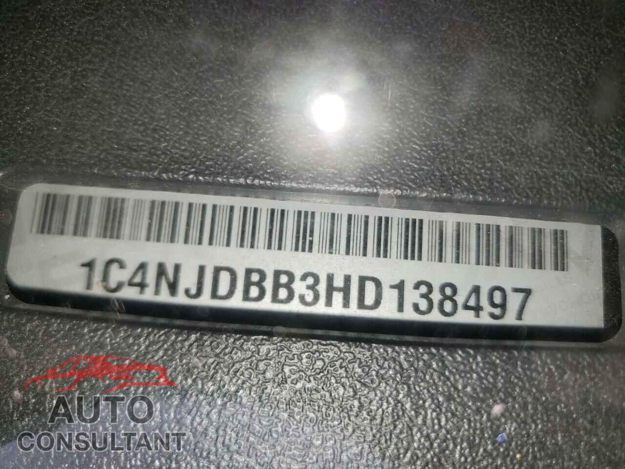 JEEP COMPASS 2017 - 1C4NJDBB3HD138497