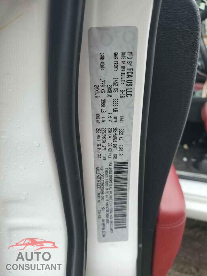 DODGE DURANGO 2017 - 1C4SDJCT9HC630358