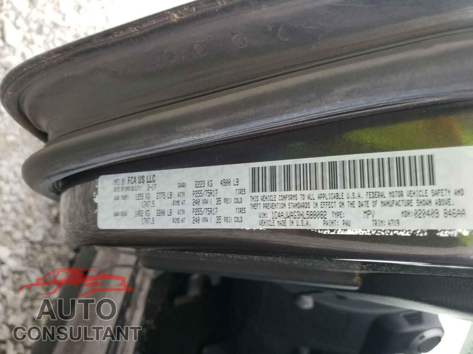 JEEP WRANGLER 2017 - 1C4AJWAG3HL588082