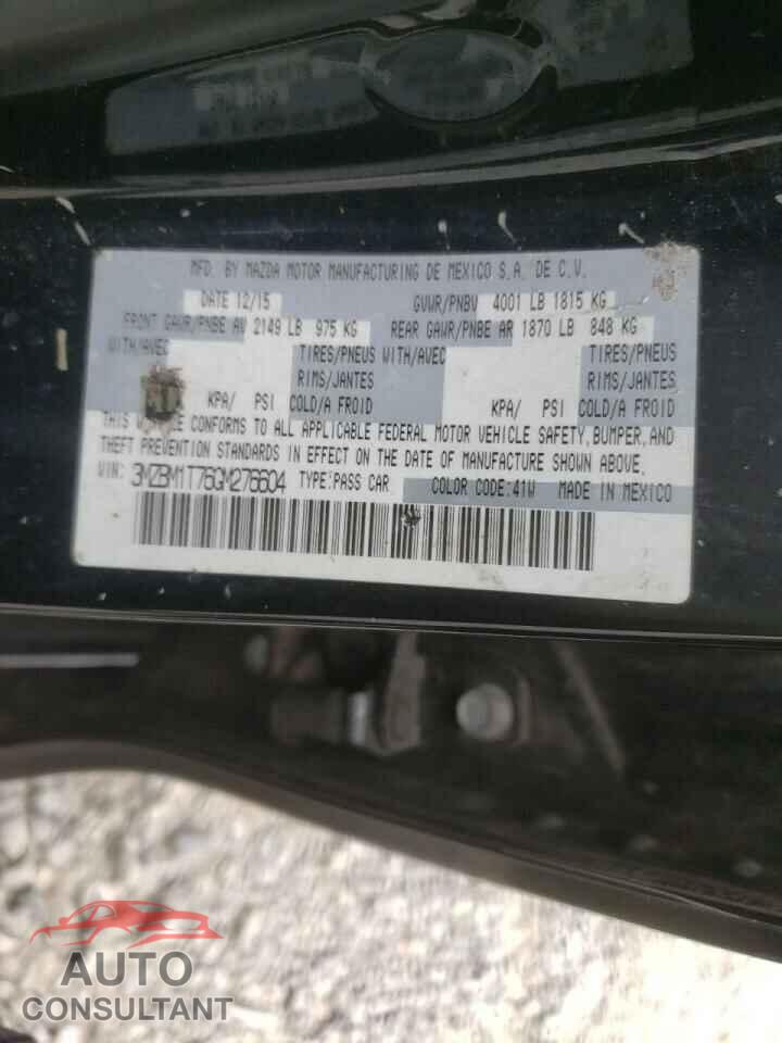 MAZDA 3 2016 - 3MZBM1T76GM276604