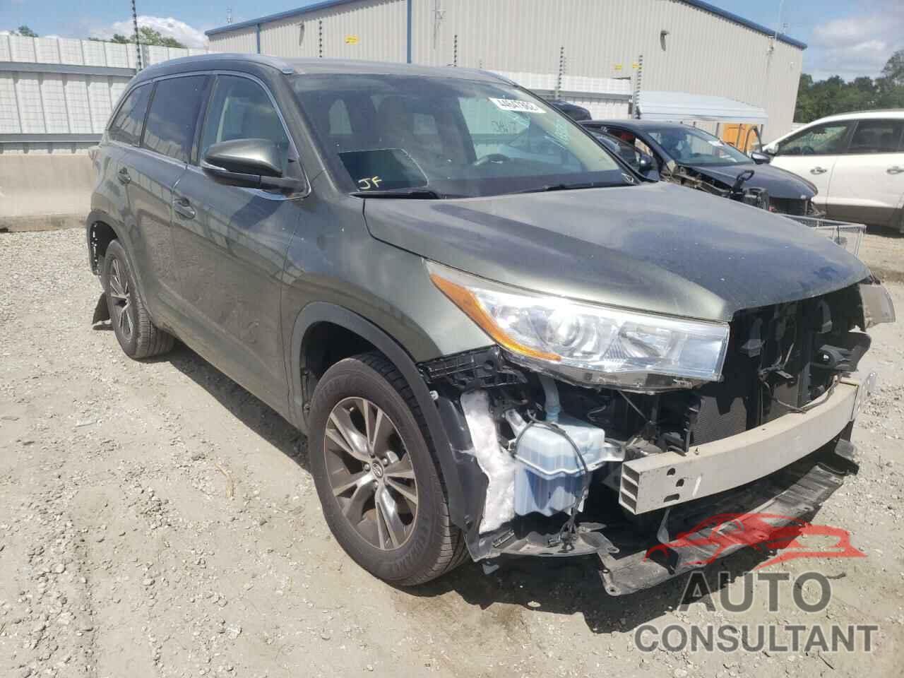 TOYOTA HIGHLANDER 2016 - 5TDKKRFH6GS186333