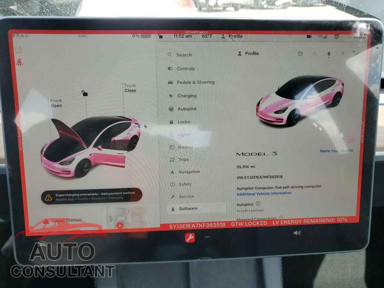 TESLA MODEL 3 2022 - 5YJ3E1EA7NF362518
