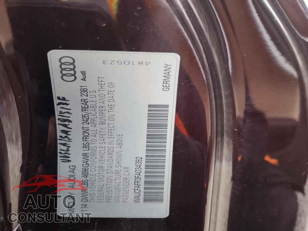 AUDI A5 2015 - WAUCFAFR3FA034392