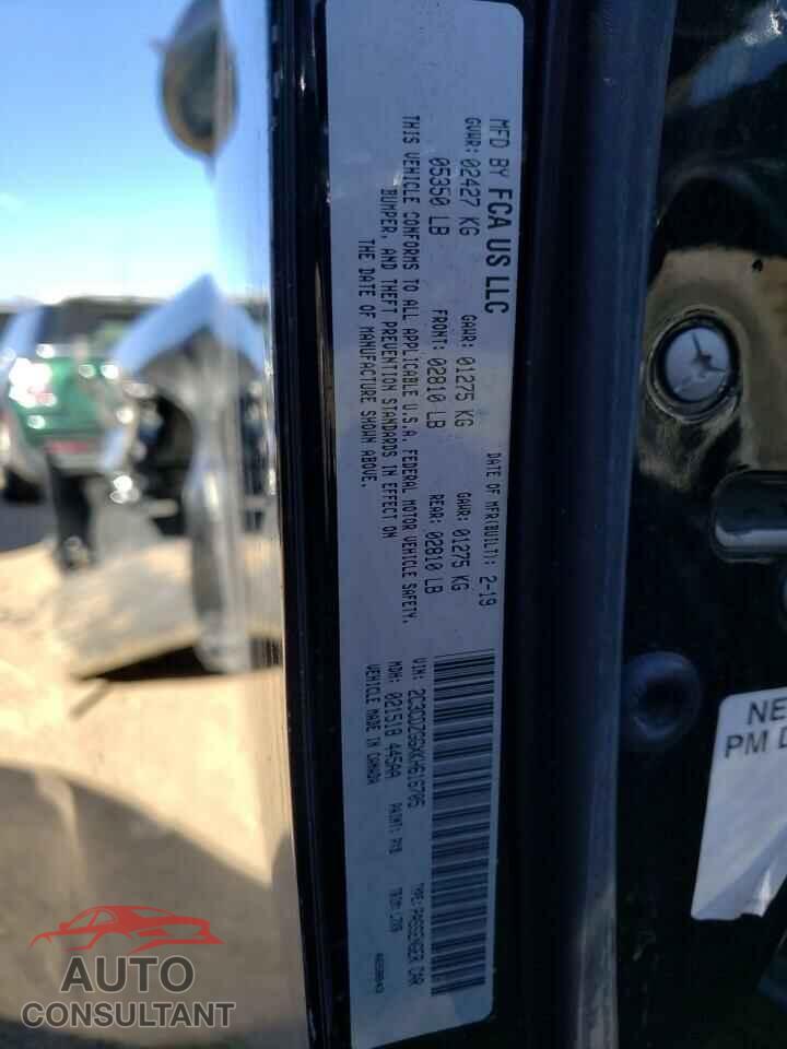 DODGE CHALLENGER 2019 - 2C3CDZGGXKH616705