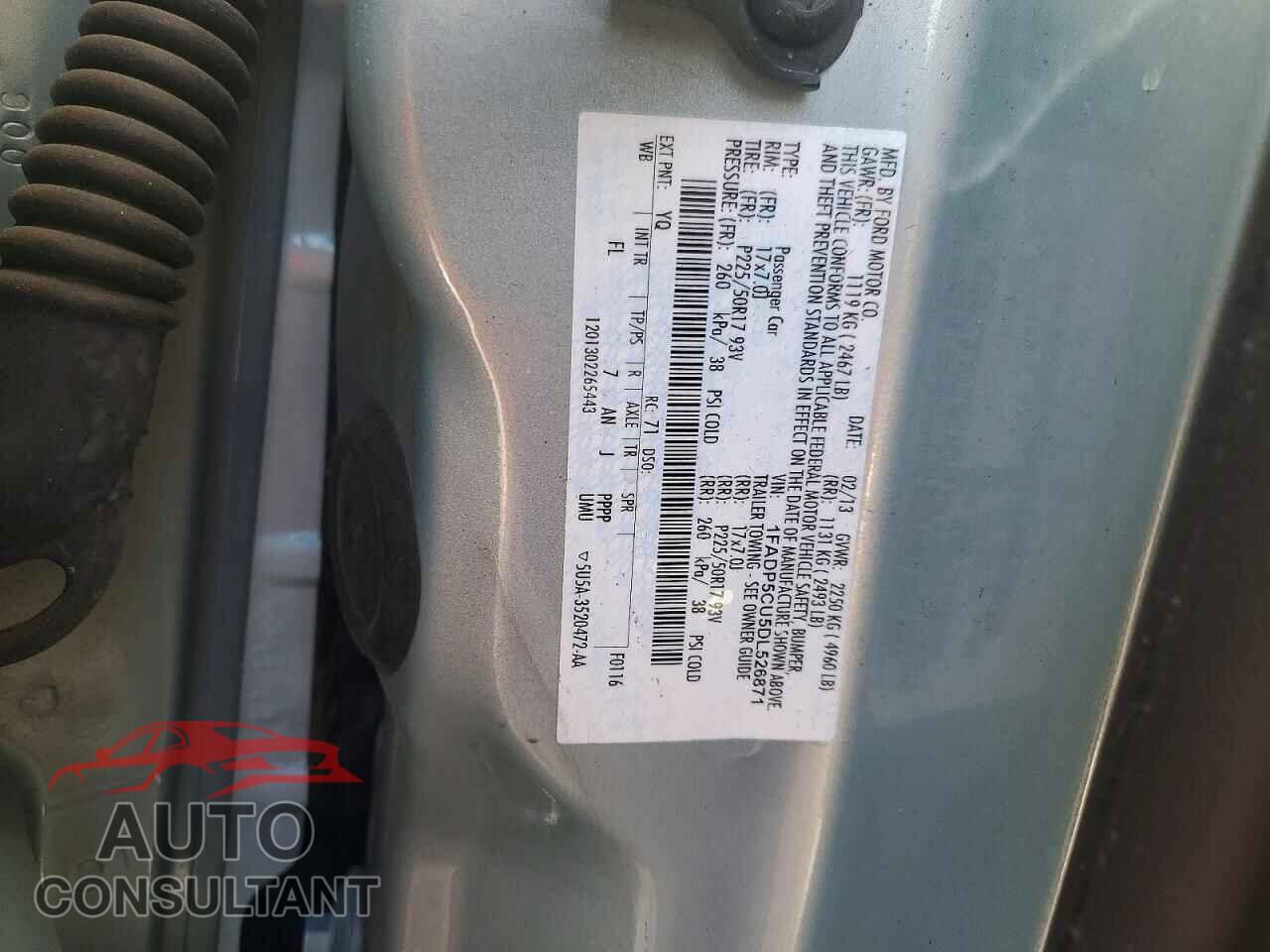 FORD CMAX 2013 - 1FADP5CU5DL526871