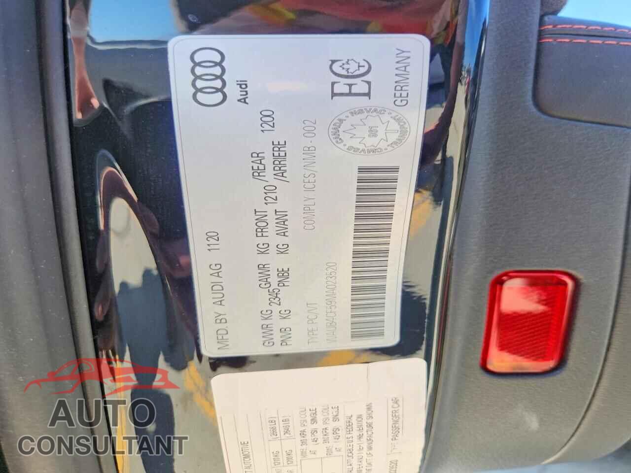 AUDI S5/RS5 2021 - WAUB4CF59MA023520