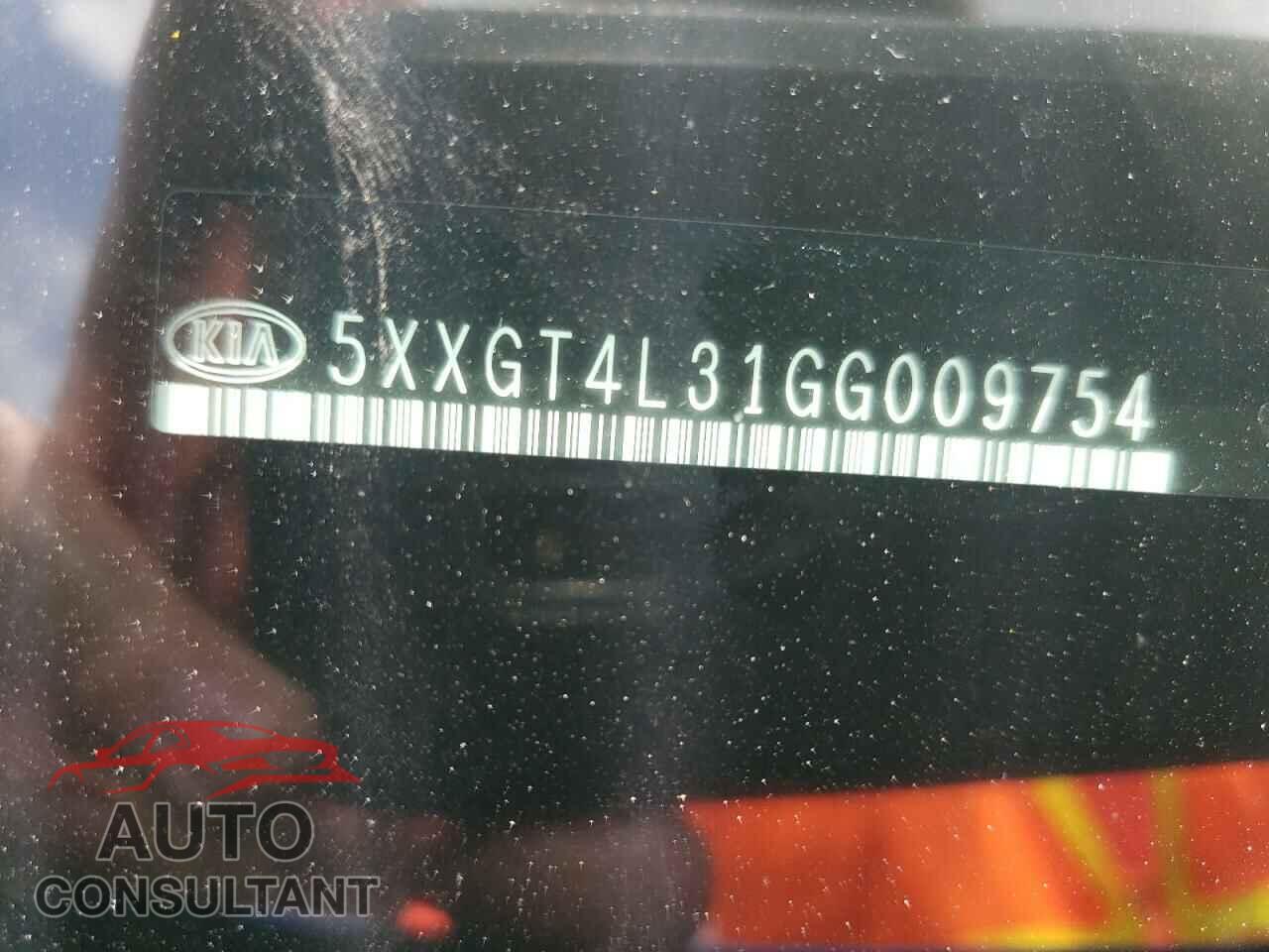 KIA OPTIMA 2016 - 5XXGT4L31GG009754