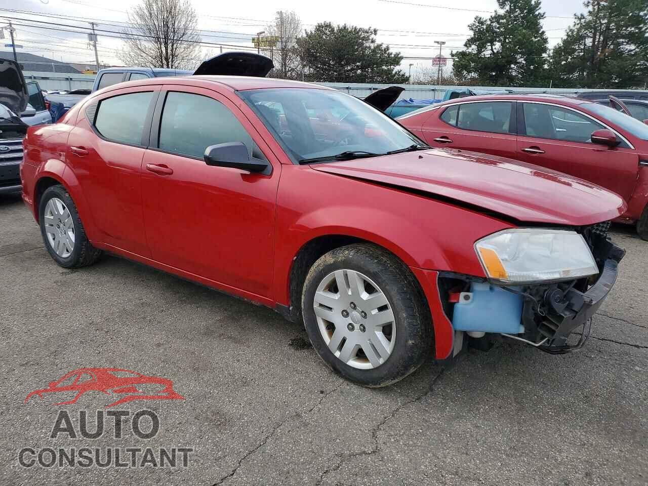 DODGE AVENGER 2012 - 1C3CDZAB9CN214938