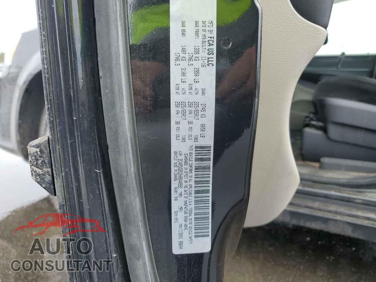 DODGE CARAVAN 2017 - 2C4RDGBG3HR640591